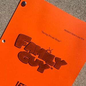 Family Guy 2005 Saving Private Brian Episode Production Used Table Draft Script